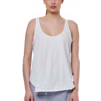 Body Action Γυναικεία Μπλούζα Βαμβακερή Αμάνικη White 041517-01