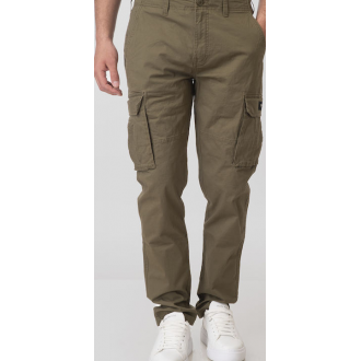 Rebase Παντελόνι Cargo Ελαστικό 251rccp-4026 khaki