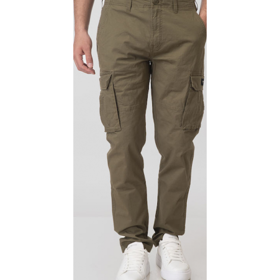 Rebase Παντελόνι Cargo Ελαστικό 251rccp-4026 khaki Rebase Παντελόνι Cargo Ελαστικό 251rccp-4026 khaki