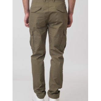 Rebase Παντελόνι Cargo Ελαστικό 251rccp-4026 khaki Rebase Παντελόνι Cargo Ελαστικό 251rccp-4026 khaki