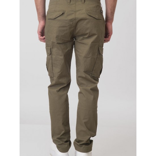 Rebase Παντελόνι Cargo Ελαστικό 251rccp-4026 khaki Rebase Παντελόνι Cargo Ελαστικό 251rccp-4026 khaki