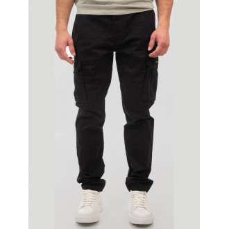 Rebase Παντελόνι Cargo Ελαστικό Black 251rccp-4026 black Rebase Παντελόνι Cargo Ελαστικό Black 251rccp-4026 black