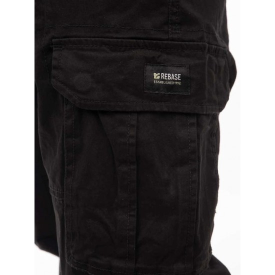 Rebase Παντελόνι Cargo Ελαστικό Black 251rccp-4026 black Rebase Παντελόνι Cargo Ελαστικό Black 251rccp-4026 black