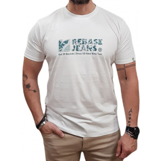 Rebase Ανδρική Μπλούζα T-Shirt 251rts-9013 white Rebase Ανδρική Μπλούζα T-Shirt 251rts-9013 white