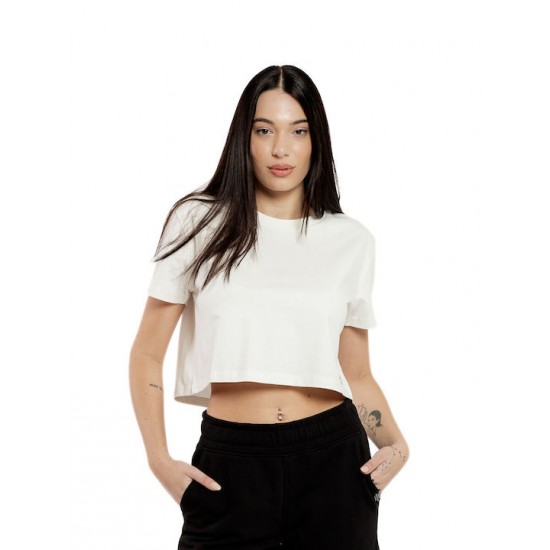 Be:Nation Γυναικείο Αθλητικό Crop Top Εκρού 05112509-2A Be:Nation Γυναικείο Αθλητικό Crop Top Εκρού 05112509-2A
