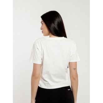 Be:Nation Γυναικείο Crop Top Κοντομάνικο Λευκό 05112503-2A Be:Nation Γυναικείο Crop Top Κοντομάνικο Λευκό 05112503-2A