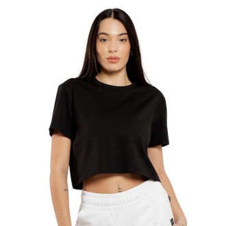 Be:Nation Γυναικείο Oversized Crop T-shirt Μαύρο 05112509-01 Be:Nation Γυναικείο Oversized Crop T-shirt Μαύρο 05112509-01