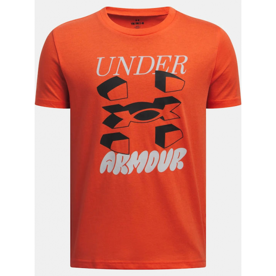 Under Armour Παιδική Μπλούζα Κοντομάνικη Πορτοκαλί Big Logo Ss 1390003-847 Under Armour Παιδική Μπλούζα Κοντομάνικη Πορτοκαλί Big Logo Ss 1390003-847
