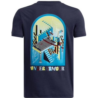 Under Armour Παιδικό T-shirt Μπλε Logo Ss 1390010-410 Under Armour Παιδικό T-shirt Μπλε Logo Ss 1390010-410