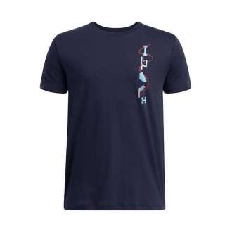 Under Armour Παιδικό T-shirt Μπλε Logo Ss 1390010-410 Under Armour Παιδικό T-shirt Μπλε Logo Ss 1390010-410