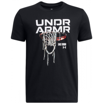 Under Armour Παιδικό T-shirt Μαύρο 1389991-001