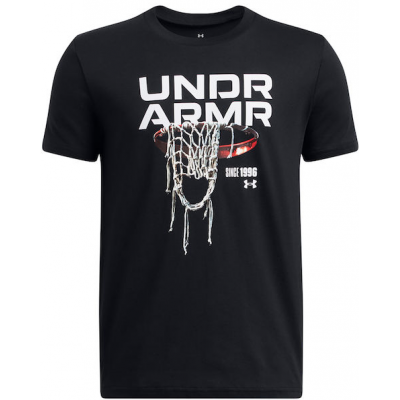 Under Armour Παιδικό T-shirt Μαύρο 1389991-001 Under Armour Παιδικό T-shirt Μαύρο 1389991-001