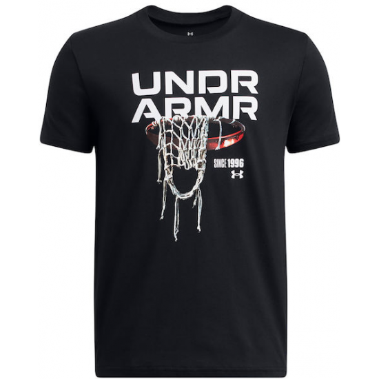 Under Armour Παιδικό T-shirt Μαύρο 1389991-001 Under Armour Παιδικό T-shirt Μαύρο 1389991-001