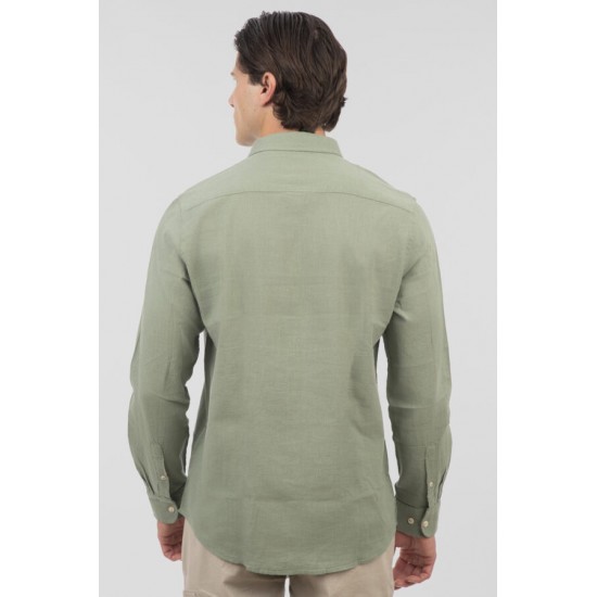 Rebase Shirts Blend with Standard Collar and Long Sleeves 251rgs - 5056 palm green Rebase Shirts Blend with Standard Collar and Long Sleeves 251rgs - 5056 palm green