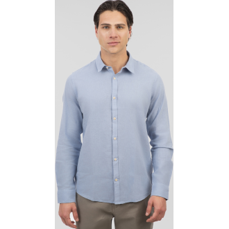 Rebase Shirts Blend with Standard Collar and Long Sleeves 251rgs - 5056 ciel