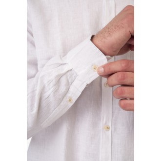 Rebase Shirts Blend with Standard Collar and Long Sleeves 251rgs-5056 linen white Rebase Shirts Blend with Standard Collar and Long Sleeves 251rgs-5056 linen white