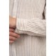 Rebase Shirts Linen Blend with Mao Collar and Long Sleeves 251rgs-5063 cc82 beige white Rebase Shirts Linen Blend with Mao Collar and Long Sleeves 251rgs-5063 cc82 beige white