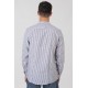 Rebase Shirts Linen Blend with Mao Collar and Long Sleeves 251rgs- 5063 cc81 blue white Rebase Shirts Linen Blend with Mao Collar and Long Sleeves 251rgs- 5063 cc81 blue white