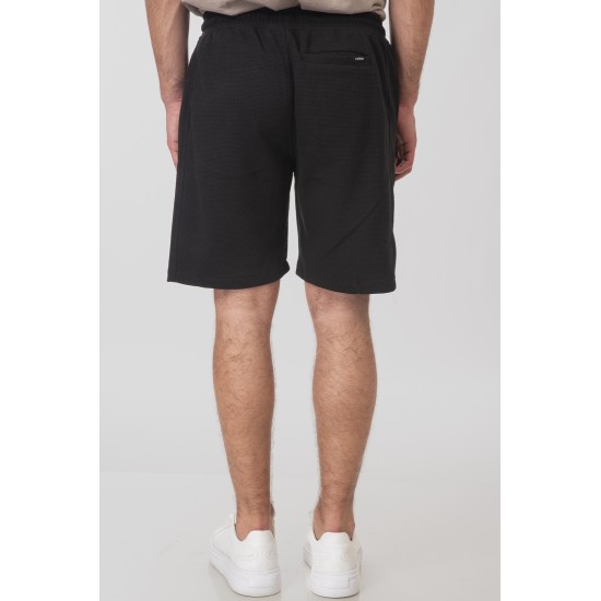 Rebase Shorts in Waffle Fabric 251rms-6010 black