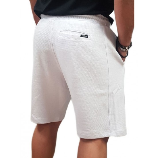 Rebase Ανδρική Βερμούδα 251rms-6010 cool white Rebase Ανδρική Βερμούδα 251rms-6010 cool white
