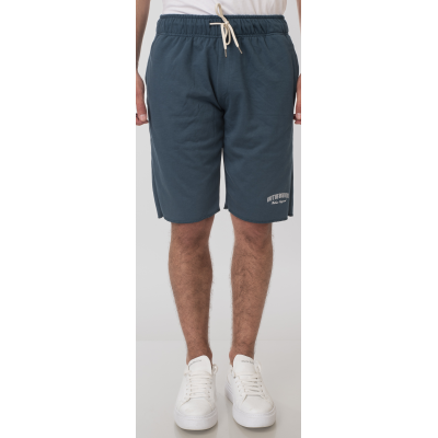 Rebase Shorts with Raw Edges Bottom 251RMS-6012 deep teal