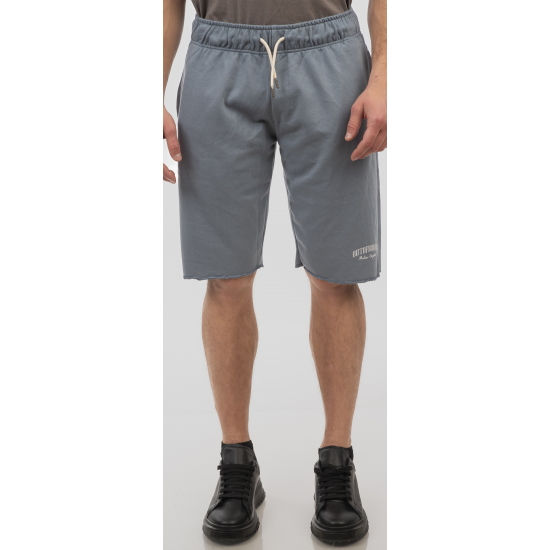 Rebase Shorts with Raw Edges Bottom 251RMS-6012 tranquil blue