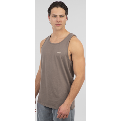 Rebase T-Shirts Sleeveless Front-Back Printed 251RTSL-9023 smoke