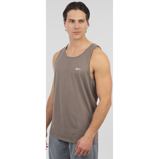 Rebase T-Shirts Sleeveless Front-Back Printed 251RTSL-9023 smoke