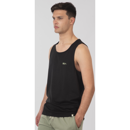 Rebase T-Shirts Sleeveless Front-Back Printed 251RTSL-9023 black Rebase T-Shirts Sleeveless Front-Back Printed 251RTSL-9023 black
