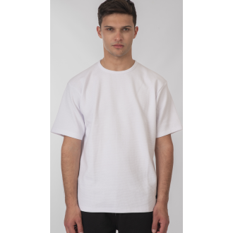 Rebase T-Shirts in Waffle Fabric Relaxed Fit 251RTS-9040 cool white Rebase T-Shirts in Waffle Fabric Relaxed Fit 251RTS-9040 cool white