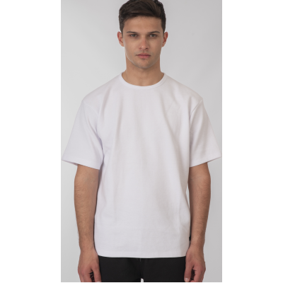 Rebase T-Shirts in Waffle Fabric Relaxed Fit 251RTS-9040 cool white Rebase T-Shirts in Waffle Fabric Relaxed Fit 251RTS-9040 cool white