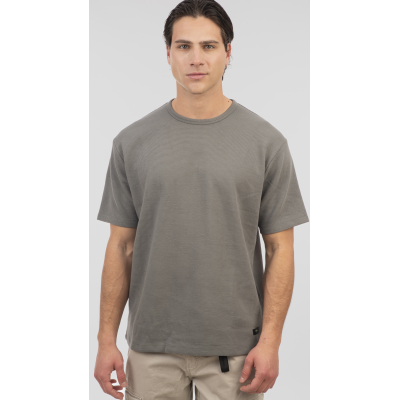 Rebase T-Shirts in Waffle Fabric Relaxed Fit 251RTS-9040 sage green Rebase T-Shirts in Waffle Fabric Relaxed Fit 251RTS-9040 sage green