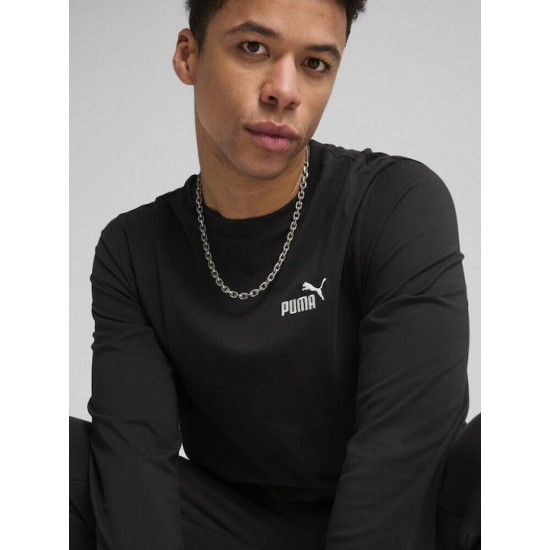 Puma Μπλούζα Μακρυμάνικη Μαύρη 682546-01 Puma Μπλούζα Μακρυμάνικη Μαύρη 682546-01