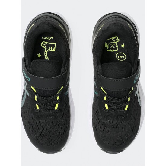 Asics Gt-1000 13 Αθλητικά Παιδικά Παπούτσια Running με Σκρατς Μαύρα 1014A344-008 Asics Gt-1000 13 Αθλητικά Παιδικά Παπούτσια Running με Σκρατς Μαύρα 1014A344-008