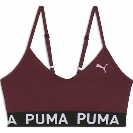 Puma Γυναικείο Μπουστάκι Move Strong 527140-96 σε Μπορντό χρώμα Puma Γυναικείο Μπουστάκι Move Strong 527140-96 σε Μπορντό χρώμα