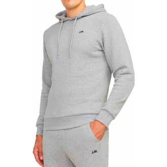JJ Rebel by Jack & Jones  Φούτερ με κουκούλα light grey melange 12263852-Light Grey Melange