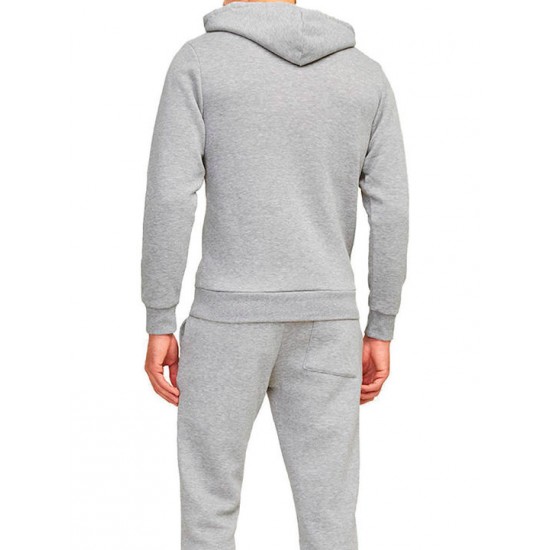 JJ Rebel by Jack & Jones Φούτερ με κουκούλα light grey melange 12263852-Light Grey Melange JJ Rebel by Jack & Jones Φούτερ με κουκούλα light grey melange 12263852-Light Grey Melange