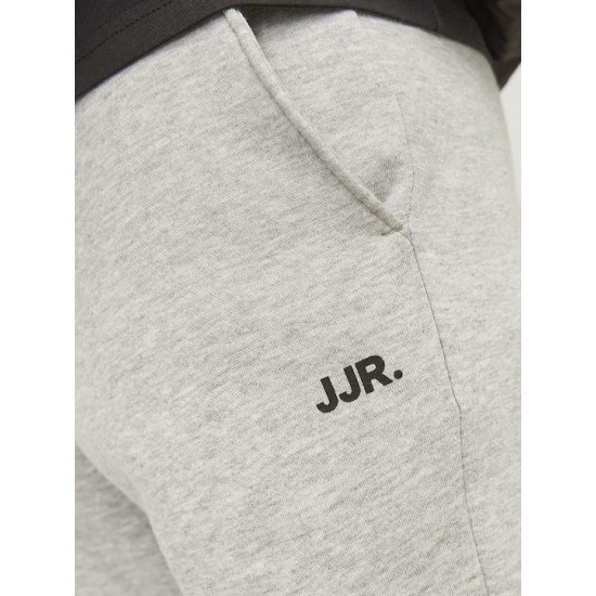 JJ Rebel by Jack & Jones Παντελόνι φόρμας με λάστιχο 12263903-Light Grey Melange JJ Rebel by Jack & Jones Παντελόνι φόρμας με λάστιχο 12263903-Light Grey Melange