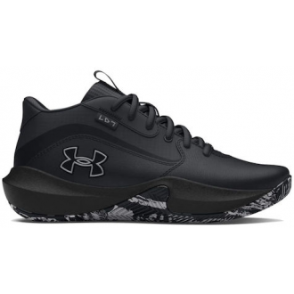 Under Armour Ua Ps Lockdown 7 Αθλητικά Παιδικά Παπούτσια Μπάσκετ με Κορδόνια Μαύρα 3028514-004