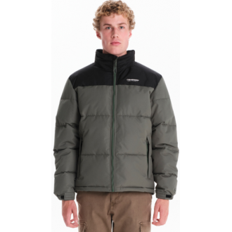 Emerson MEN’S PUFFER JACKET WITH ROLL-IN HOOD252.em10.79a - olive-black Emerson MEN’S PUFFER JACKET WITH ROLL-IN HOOD252.em10.79a - olive-black