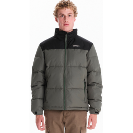Emerson MEN’S PUFFER JACKET WITH ROLL-IN HOOD252.em10.79a - olive-black Emerson MEN’S PUFFER JACKET WITH ROLL-IN HOOD252.em10.79a - olive-black