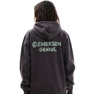 Emerson ΑΝΔΡΙΚΟ ΦΟΥΤΕΡ ΜΕ ΚΟΥΚΟΥΛΑ με τύπωμα στην πλάτη 252.em20.21 - charcoal