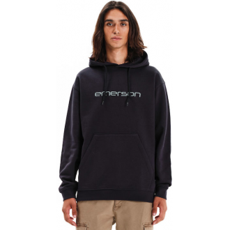 Emerson Φούτερ Fleece με Κουκούλα Μαύρο 252.EM20.06-Midnight Emerson Φούτερ Fleece με Κουκούλα Μαύρο 252.EM20.06-Midnight