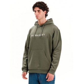 Emerson Φούτερ Fleece με Κουκούλα 252.EM20.06-Olive-Green Emerson Φούτερ Fleece με Κουκούλα 252.EM20.06-Olive-Green