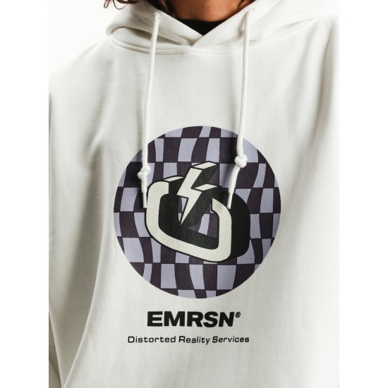 Emerson Φούτερ Fleece με Κουκούλα Λευκό 252.EM20.07-Off-White Emerson Φούτερ Fleece με Κουκούλα Λευκό 252.EM20.07-Off-White
