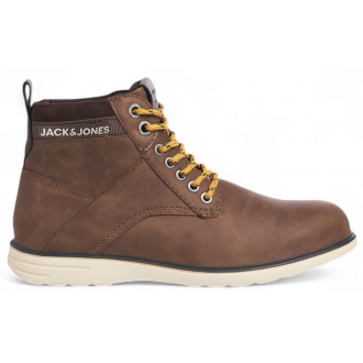 Jack & Jones M DENVER PU COMBO BOOT - 12243420-CAPPUCCINO