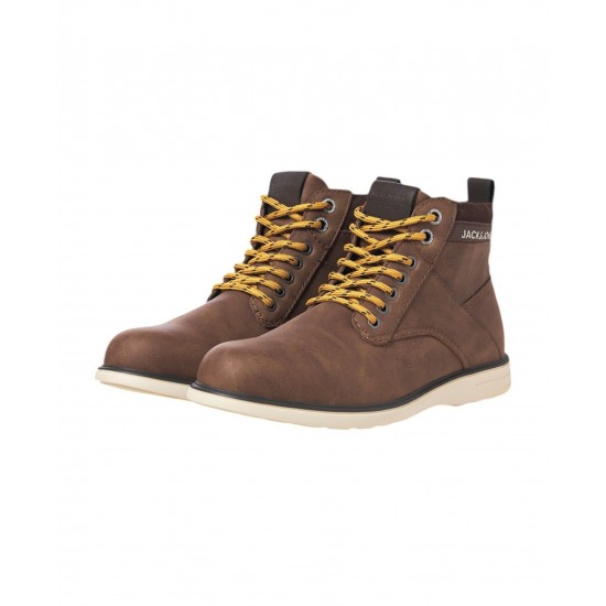 Jack & Jones M DENVER PU COMBO BOOT - 12243420-CAPPUCCINO Jack & Jones M DENVER PU COMBO BOOT - 12243420-CAPPUCCINO