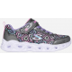 Skechers Αθλητικά Παιδικά Παπούτσια με φωτάκια Running με Σκρατς Μαύρα 303257L-BKMT