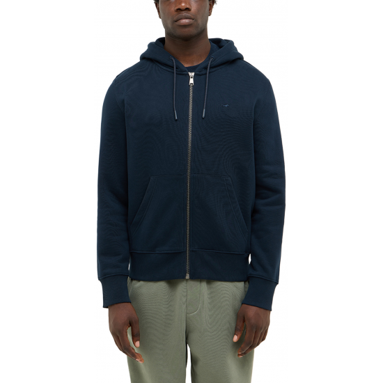 Mustang Brighton Hooded Sweatshirt Casual Cotton Blend μπλε 1016968 - 4136 Mustang Brighton Hooded Sweatshirt Casual Cotton Blend μπλε 1016968 - 4136