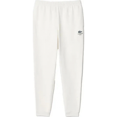 Lacoste Ανδρικό Παντελόνι Φόρμας Fleece με Λάστιχο Μπεζ XH2724-70V